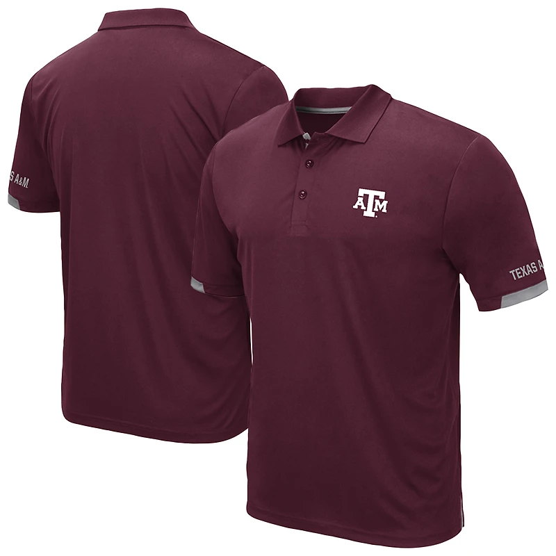 Men's Colosseum Maroon Texas A&M Aggies Santry Polo