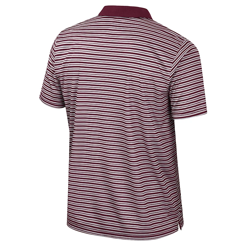 Men's Colosseum Maroon Texas A&M Aggies Striped Polo