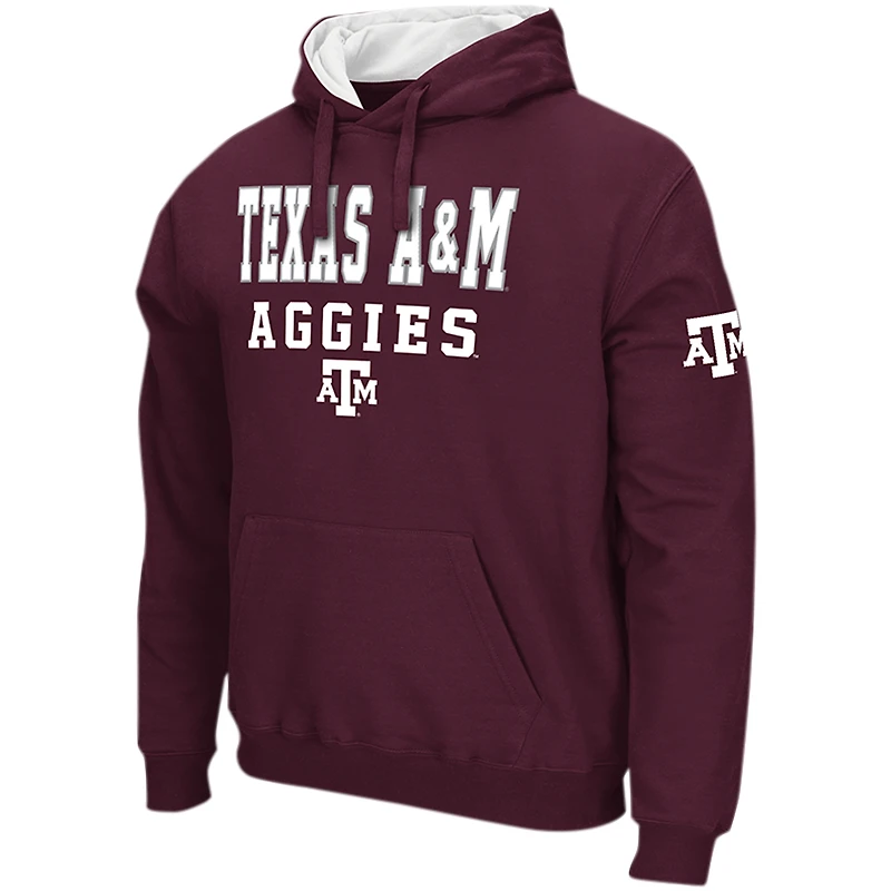 Sweat à capuche Colosseum Texas A&M Aggies Sunrise bordeaux pour homme