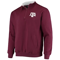 Veste Colosseum Maroon Texas A&M Aggies Tortugas Logo Quarter-Zip pour homme