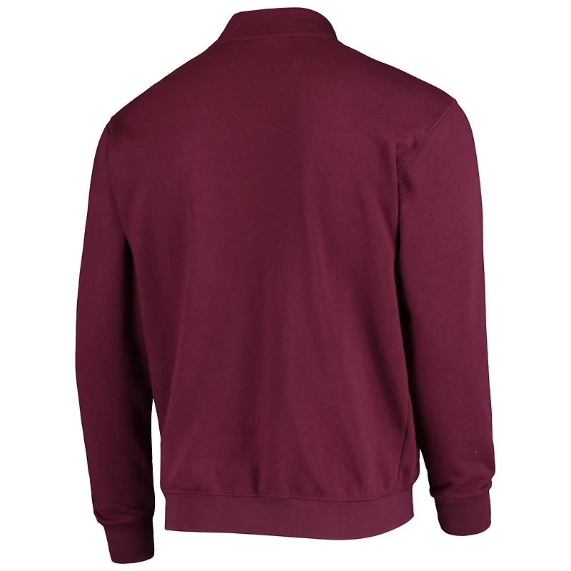 Veste Colosseum Maroon Texas A&M Aggies Tortugas Logo Quarter-Zip pour homme