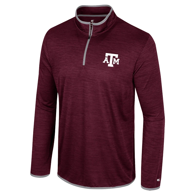 Men's Colosseum Maroon Texas A&M Aggies Wright Quarter-Zip Windshirt
