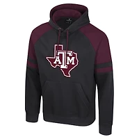 Sweat à capuche raglan Todd Texas A&M Aggies blanc Colosseum pour homme