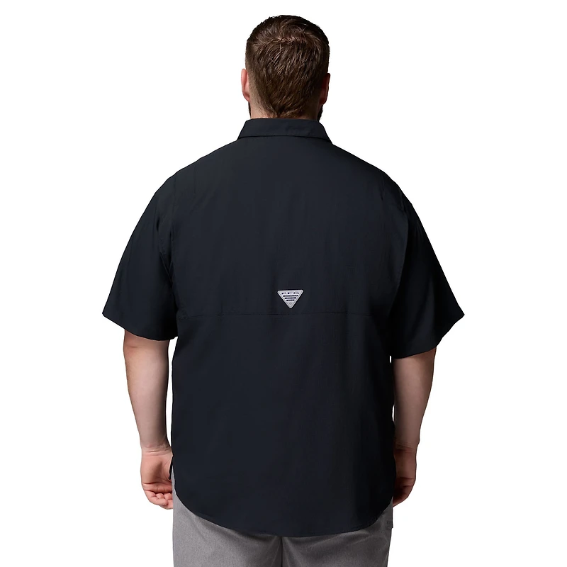 Chemise boutonnée Columbia noire Texas A&M Aggies pour homme, grande taille, Tamiami Omni-Shade