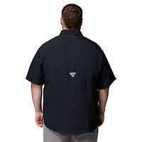 Men's Columbia  Black Texas A&M Aggies Big & Tall Tamiami Omni-Shade Button-Down Shirt