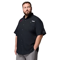 Men's Columbia  Black Texas A&M Aggies Big & Tall Tamiami Omni-Shade Button-Down Shirt