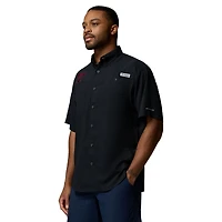 Men's Columbia Black Texas A&M Aggies Tamiami Omni-Shade Button-Down Shirt