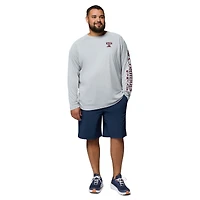 Men's Columbia  Gray Texas A&M Aggies Big & Tall Terminal Tackle Long Sleeve Omni-Shade T-Shirt