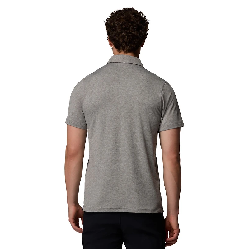 Men's Columbia Gray Texas A&M Aggies Tech Trail Polo