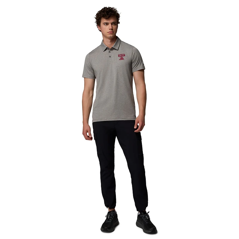Men's Columbia Gray Texas A&M Aggies Tech Trail Polo