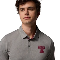 Men's Columbia Gray Texas A&M Aggies Tech Trail Polo
