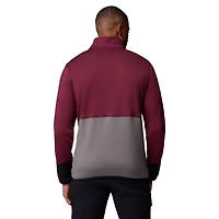 Pull Columbia Texas A&M Aggies Hike Omni-Wick demi-zip marron/gris pour homme