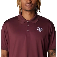Men's Columbia Maroon Texas A&M Aggies PFG Tamiami Omni-Shade Polo
