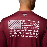 T-shirt à manches longues PHG Terminal Shot marron Columbia Texas A&M Aggies pour homme