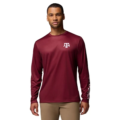 Men's Columbia  Maroon Texas A&M Aggies PHG Terminal Shot Long Sleeve T-Shirt