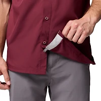 Chemise boutonnée Slack Tide Camp marron Columbia Texas A&M Aggies pour homme