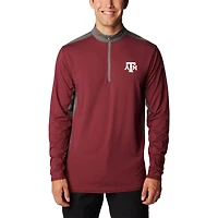 Men's Columbia Maroon Texas A&M Aggies Tech Trail™ Omni-Shade Quarter-Zip Top