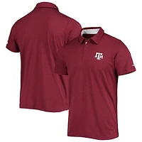 Polo Columbia Maroon Texas A&M Aggies Tech Trail Space-Dye Omni-Shade pour homme