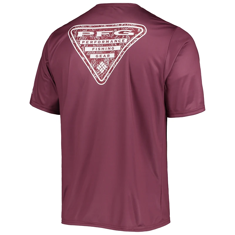 Men's Columbia Maroon Texas A&M Aggies Terminal Tackle Omni-Shade T-Shirt