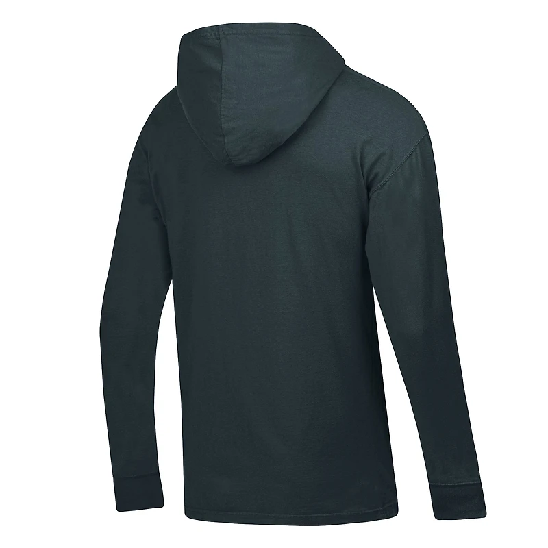 Men's ComfortWash Charcoal Texas A&M Aggies Long Sleeve Hooded T-Shirt