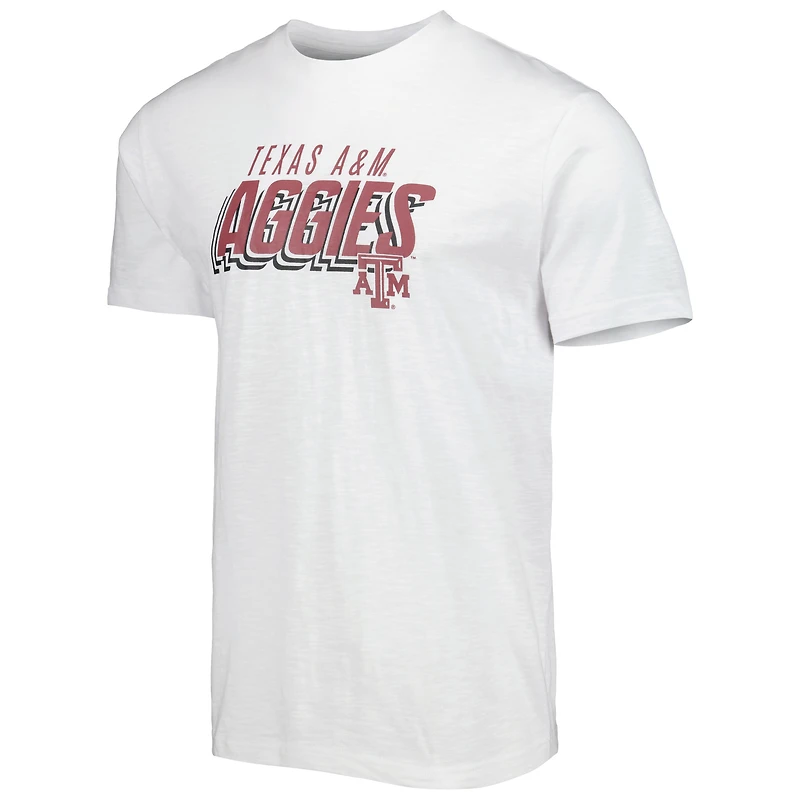 Men's Concepts Sport Charcoal/White Texas A&M Aggies Downfield Top & Shorts Set