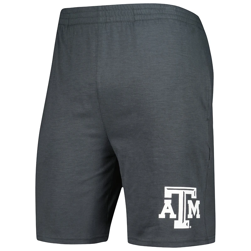 Men's Concepts Sport Charcoal/White Texas A&M Aggies Downfield Top & Shorts Set