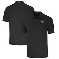 Polo Cutter & Buck Forge Eco Stretch recyclé noir pour homme, Texas A&M Aggies
