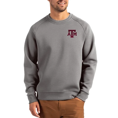 Men's Cutter & Buck Gray Texas A&M Aggies Roam Recycled Pullover