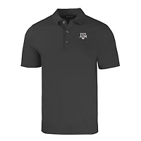 Men's Cutter & Buck Heather Black Texas A&M Aggies Forge Eco Stretch Recycled Polo