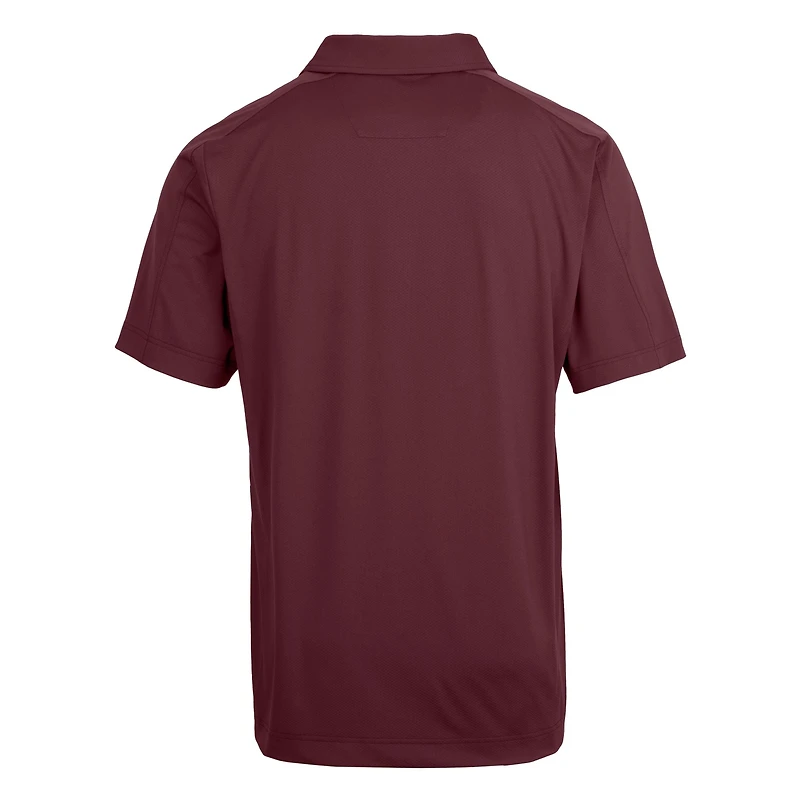 Men's Cutter & Buck Maroon Texas A&M Aggies Alumni Logo Prospect Textured Stretch Polo