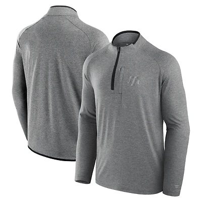 Men's Fanatics Black Texas A&M Aggies Mock Neck Half-Zip Pullover Jacket