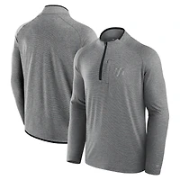 Veste à col montant et demi-zip pour homme Fanatics Black Texas A&M Aggies