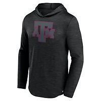 Men's Fanatics Heather Black Texas A&M Aggies Transitional Hoodie T-Shirt