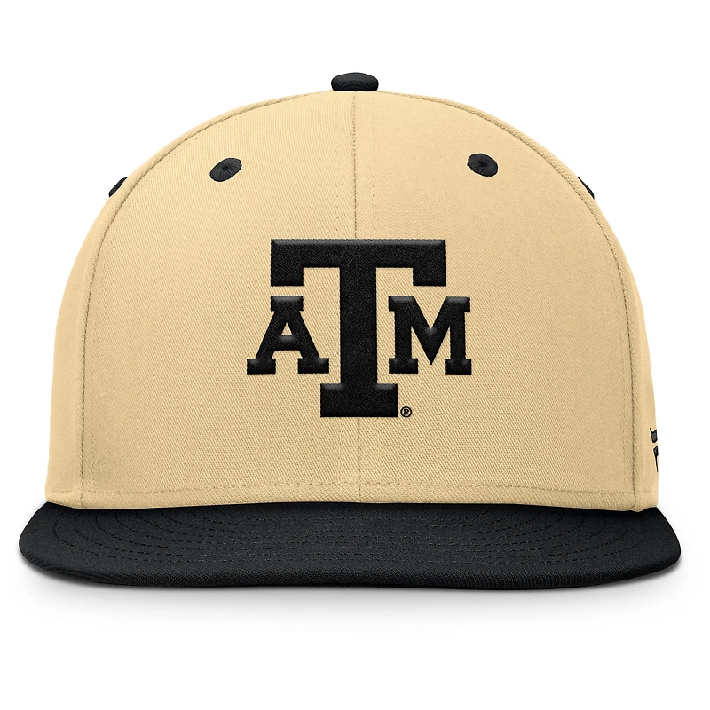 Men's Fanatics Khaki/Black Texas A&M Aggies Balance Fitted Hat