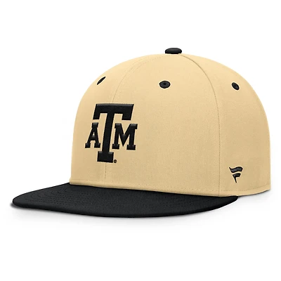Men's Fanatics Khaki/Black Texas A&M Aggies Balance Fitted Hat
