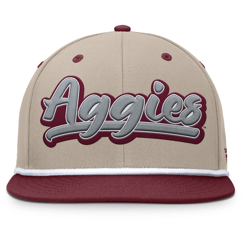 Men's Fanatics Khaki/Maroon Texas A&M Aggies Colt Fitted Hat