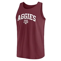 Men's Fanatics  Maroon Texas A&M Aggies Block Arch Tank Top