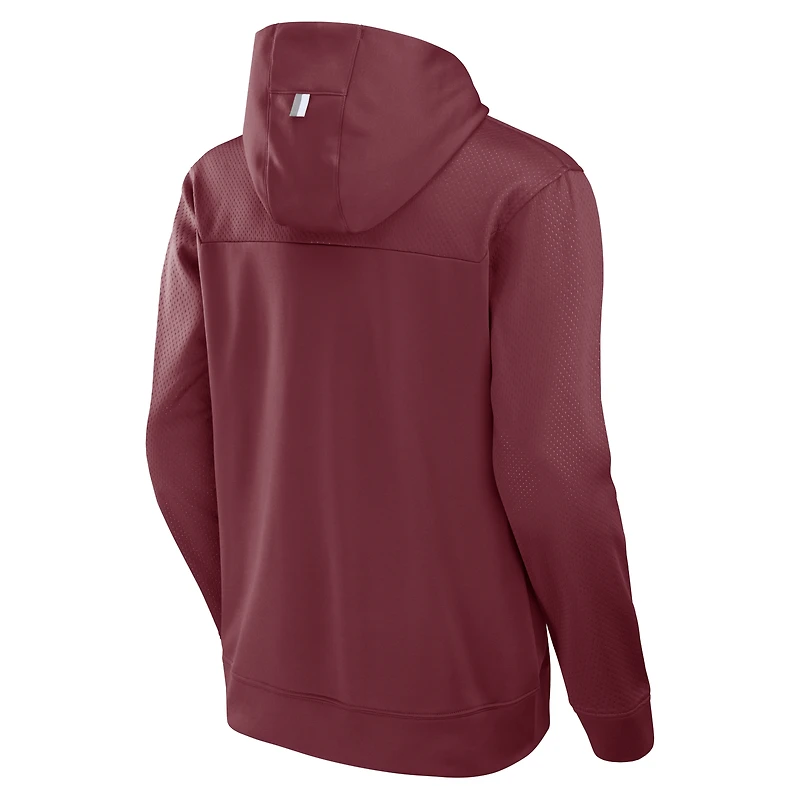 Sweat à capuche enfiler Fanatics Maroon Texas A&M Aggies Defender Dot Faded Primary pour homme