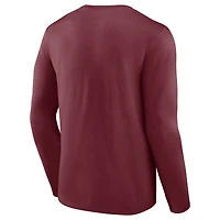 Men's Fanatics Maroon Texas A&M Aggies Double Time 2-Hit Long Sleeve T-Shirt