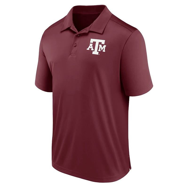 Polo Fanatics Maroon Texas A&M Aggies pour hommes, bloc latéral gauche