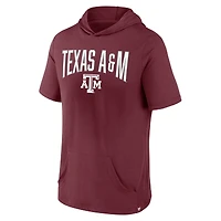 Men's Fanatics Maroon Texas A&M Aggies Outline Lower Arch Hoodie T-Shirt