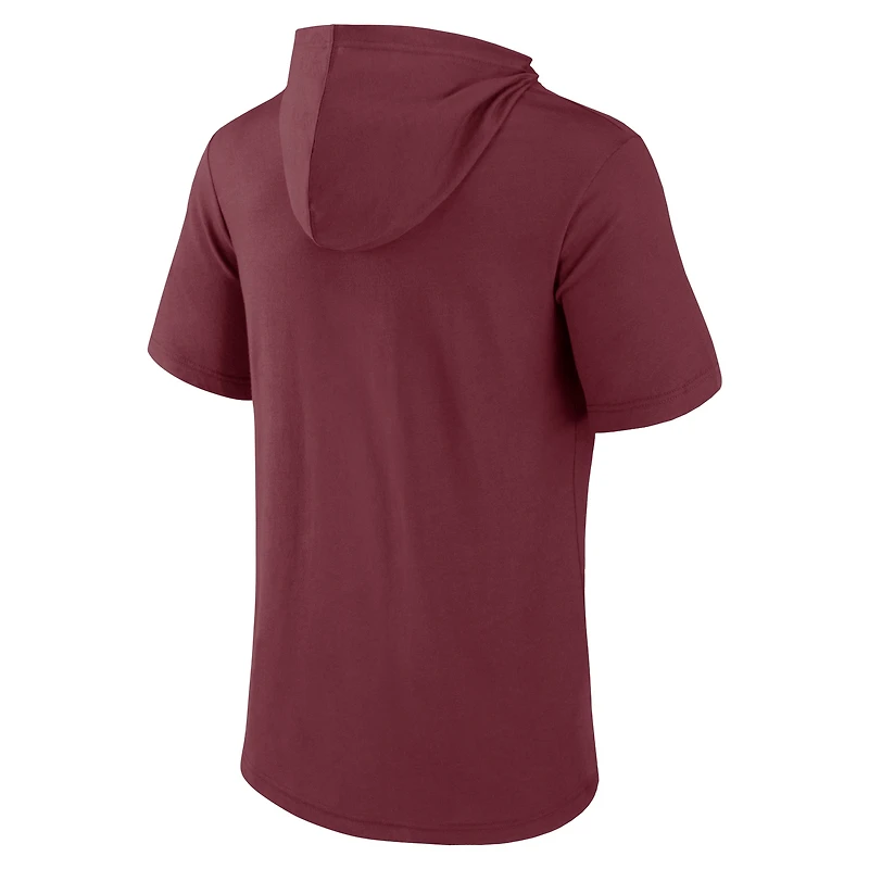 Men's Fanatics Maroon Texas A&M Aggies Outline Lower Arch Hoodie T-Shirt