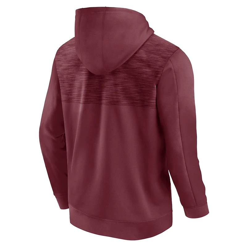 Sweat à capuche entièrement zippé Fanatics Maroon Texas A&M Aggies Power Index pour hommes