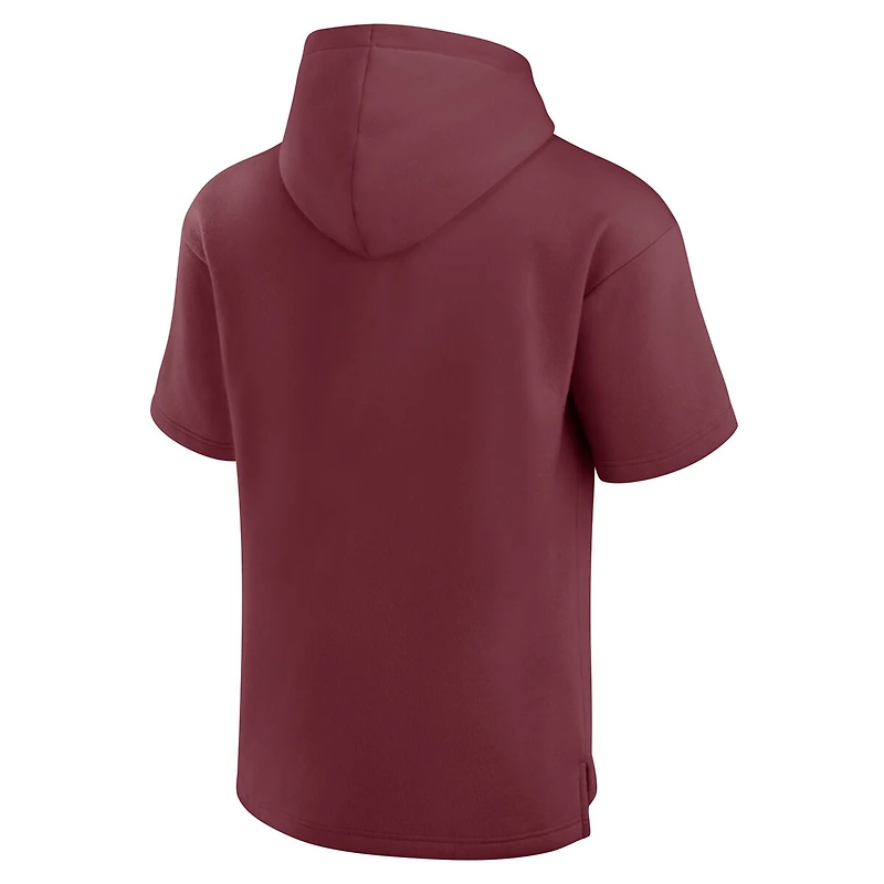 Sweat à capuche manches courtes Fanatics Maroon Texas A&M Aggies Ready pour hommes