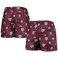 FOCO Maroon Texas A&M Aggies Island Palm Maillot de bain pour homme