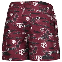 FOCO Maroon Texas A&M Aggies Island Palm Maillot de bain pour homme