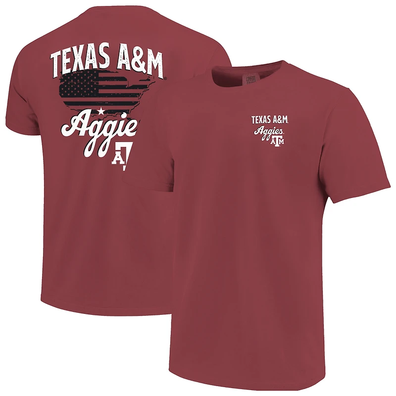 T-shirt bordeaux pour homme Texas A&M Aggies, l'équipe américaine