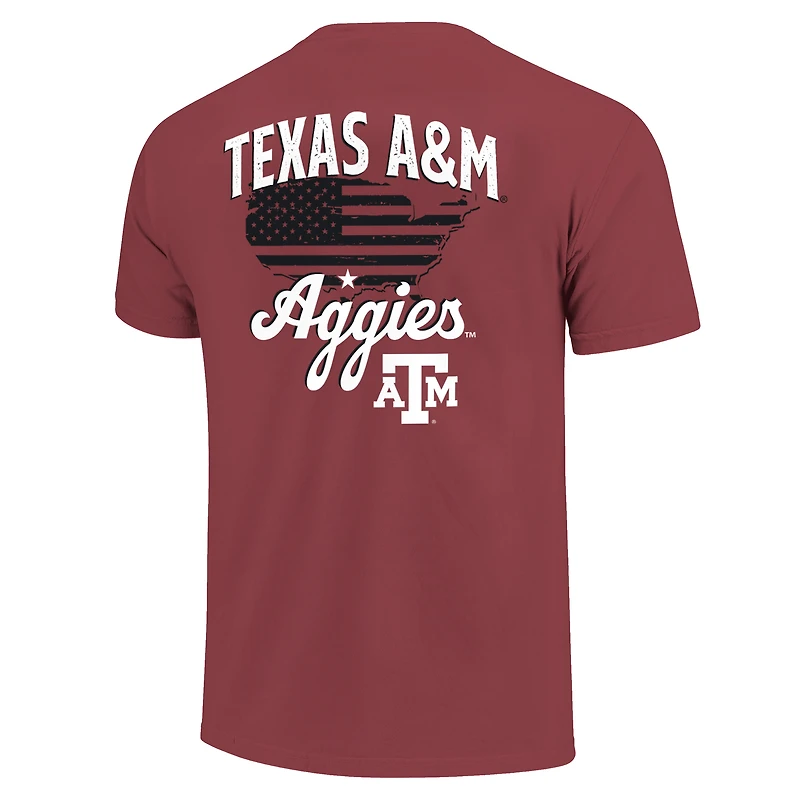 T-shirt bordeaux pour homme Texas A&M Aggies, l'équipe américaine
