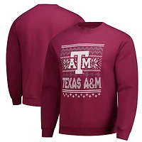 Men's  Maroon Texas A&M Aggies Holiday Fleece Sweatshirt