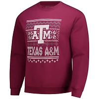 Sweat-shirt polaire bordeaux pour homme Texas A&M Aggies